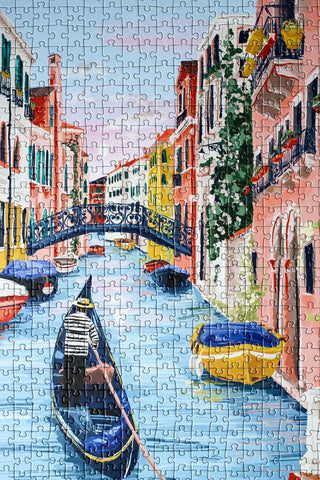 Venice 500 brikker puslespil fra Piecely Puzzles