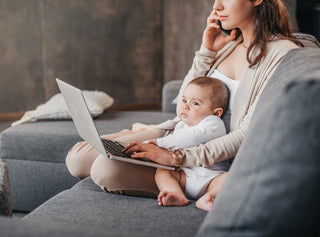 Arbejd hjemmefra med baby - Puslespilsbutikken i ❤️ af Helsingør