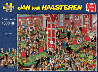 Jan van Haasteren 1000 brikker puslespil Crazy Casino