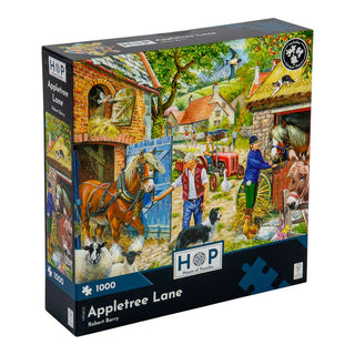 Appletree Lane 1000 brikker puslespil fra House of Puzzles