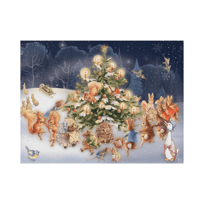 Around the Christmas Tree 500 brikker puslespil New York Puzzle Company