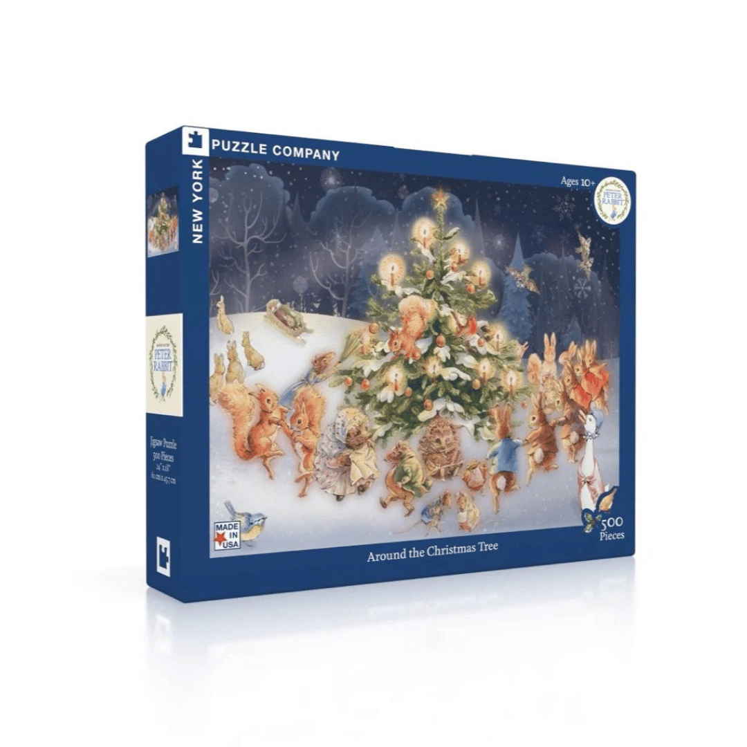 Around the Christmas Tree 500 brikker puslespil New York Puzzle Company