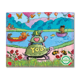 I Love Turtles 36 XL brikker børnepuslespil mini