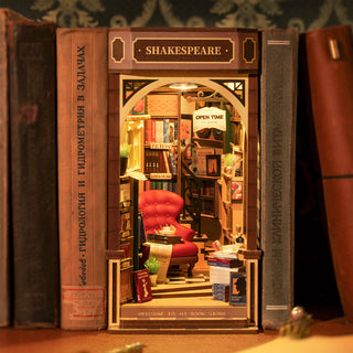 Bookstore Book Nook 194 brikker 3D-puslespil