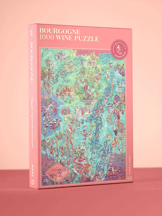 Bourgogne 1000 brikker vinpuslespil fra Water & Wines