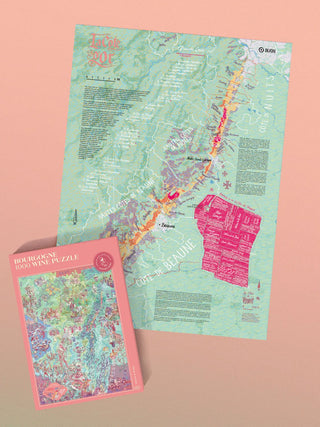 Bourgogne 1000 brikker vinpuslespil fra Water & Wines