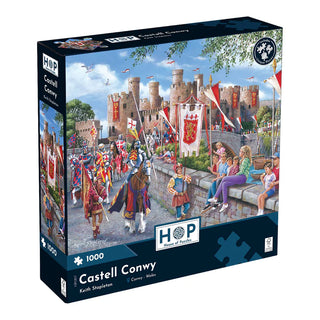 Castell Conwy 1000 brikker puslespil fra House of Puzzles
