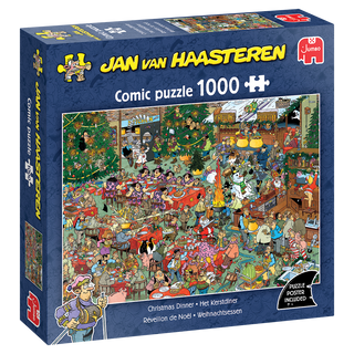 Christmas Dinner Jan van Haasteren 1000 brikker julepuslespil