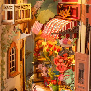 Floral Corner Book Nook 164 brikker 3D-puslespil