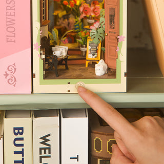 Floral Corner Book Nook 164 brikker 3D-puslespil