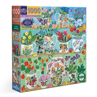 Floral Cupboard eeBoo 1000 brikker puslespil