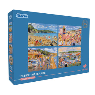 „Am Meer“ – 4 x 500-teiliges Puzzle von Gibson 