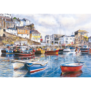 Cornwall by the Sea 4 x 500 brikker puslespil fra Gibson