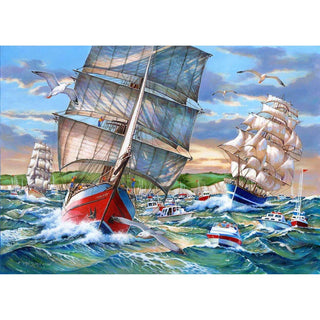 Tall Ships 1000 brikker puslespil fra House of Puzzles