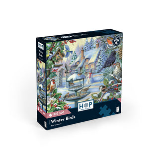 Winter Birds 500 XL brikker puslespil fra House of Puzzles