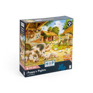 Poppy's Piglets 500 XL brikker puslespil fra House of Puzzles