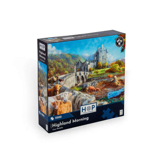 Highland Morning 1000 brikker puslespil fra House of Puzzles