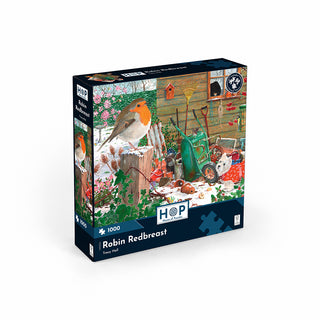 Robin Redbreast 1000 brikker puslespil fra House of Puzzles