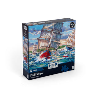 Tall Ships 1000 brikker puslespil fra House of Puzzles