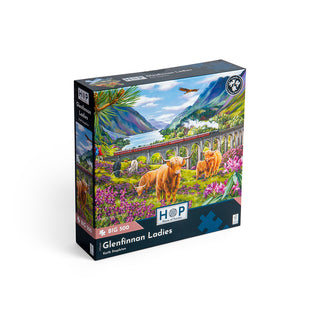 Glenfinnan Ladies 500 XL brikker puslespil fra House of Puzzles