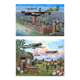 Sky Patrol 2 x 500 XL brikker puslespil fra House of Puzzles