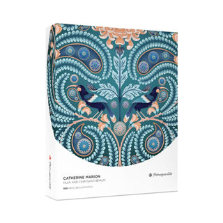 Huia and Chrysanthemum 500 brikker rundt puslespil fra Pomegranate