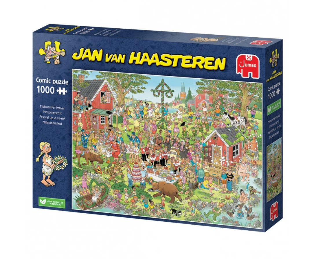 Jan van Haasteren 1000 brikker puslespil Midsummer Festival