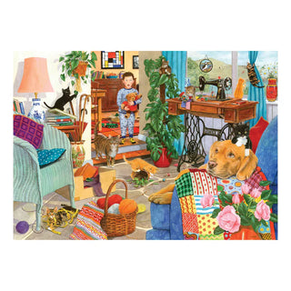 Kitten Chaos 1000 piece jigsaw puzzle from House of Puzzles