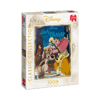 Disney puslespil: Lady og Vagabonden med 1000 brikker