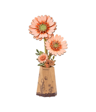 Orange Gerbera 132 brikker 3D-puslespil