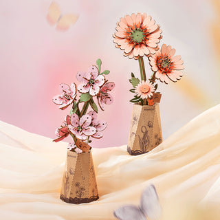 Orange Gerbera 132 brikker 3D-puslespil