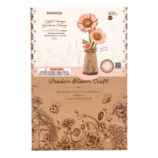 Orange Gerbera 132 brikker 3D-puslespil