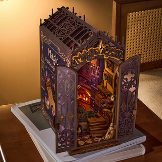 Magic Fantasy Corner Book Nook 185 brikker 3D-puslespil