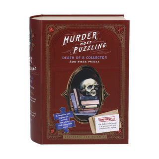 Murder Most Puzzling Death of a Collector 500-piece jigsaw puzzle from Galison