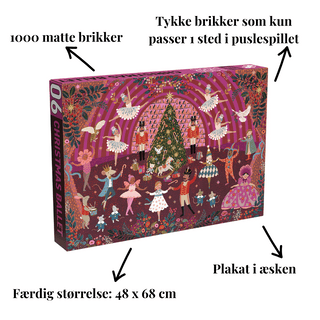 Christmas Ballet 1000 brikker julepuslespil fra Penny Puzzle