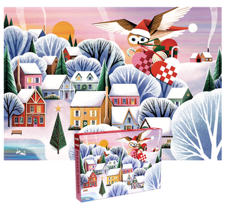 Pleated Hearts 1000 brikker julepuslespil fra Penny Puzzle