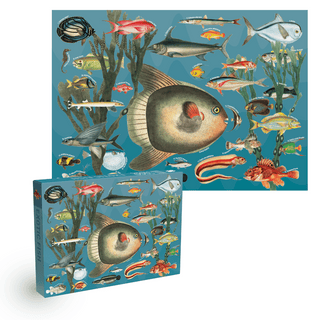 Exotic Fish 1000 brikker vintage puslespil fra Penny Puzzle