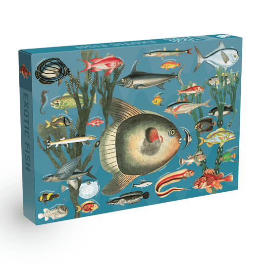 Exotic Fish 1000 brikker vintage puslespil fra Penny Puzzle