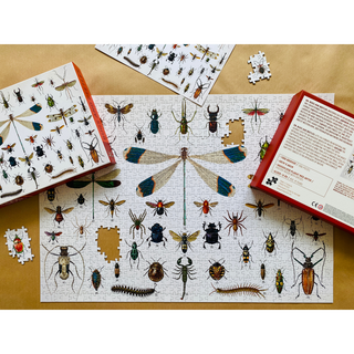 Bugs and Beetles 1000 brikker vintage puslespil fra Penny Puzzle