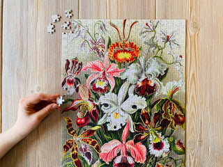 Orchids 500 brikker vintage puslespil fra Penny Puzzle