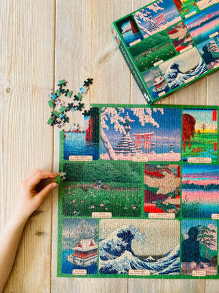 Japanische Drucke 1000 Teile Vintage-Puzzle von Penny Puzzle