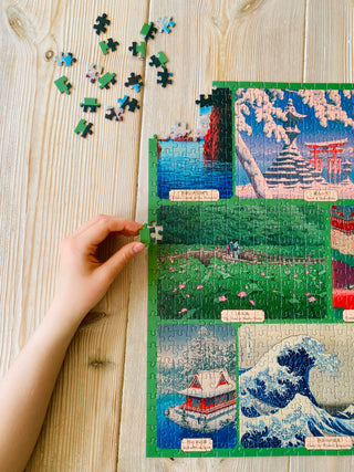 Japanische Drucke 1000 Teile Vintage-Puzzle von Penny Puzzle