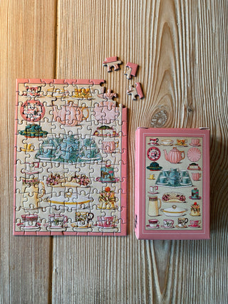 Breakfast and Tea China minipuslespil med 99 brikker fra Penny Puzzle