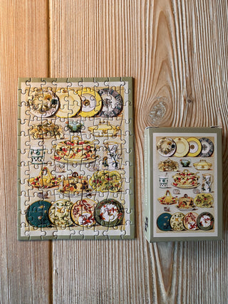 Dinner and Dessert minipuslespil med 99 brikker fra Penny Puzzle
