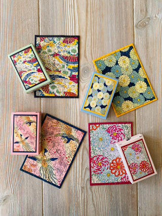 4 x Japansk minipuslespil med 99 brikker fra Penny Puzzle