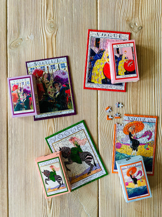 4 x Fashion magazine mini puzzle with 99 pieces from Penny Puzzle