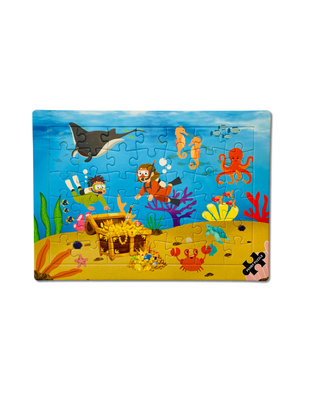 Sea Treasure - 42 brikker børnepuslespil +3 år fra Penny Puzzle