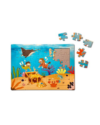Sea Treasure - 42 brikker børnepuslespil +3 år fra Penny Puzzle