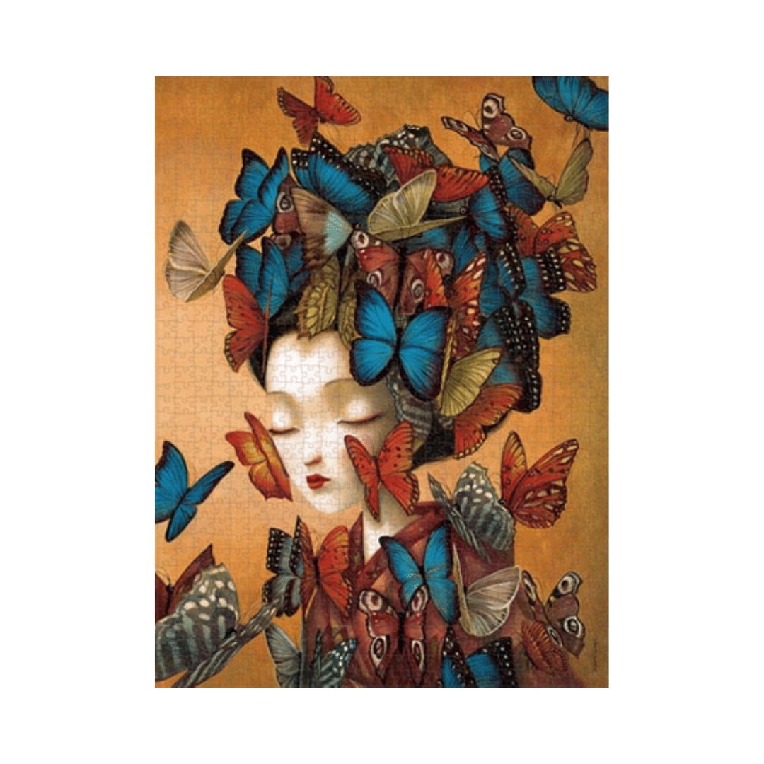 Paperblanks puslespil 1000 brikker - Madam Butterfly