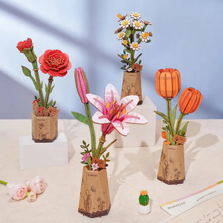 Pink Lily 124-Piece 3D Puzzle